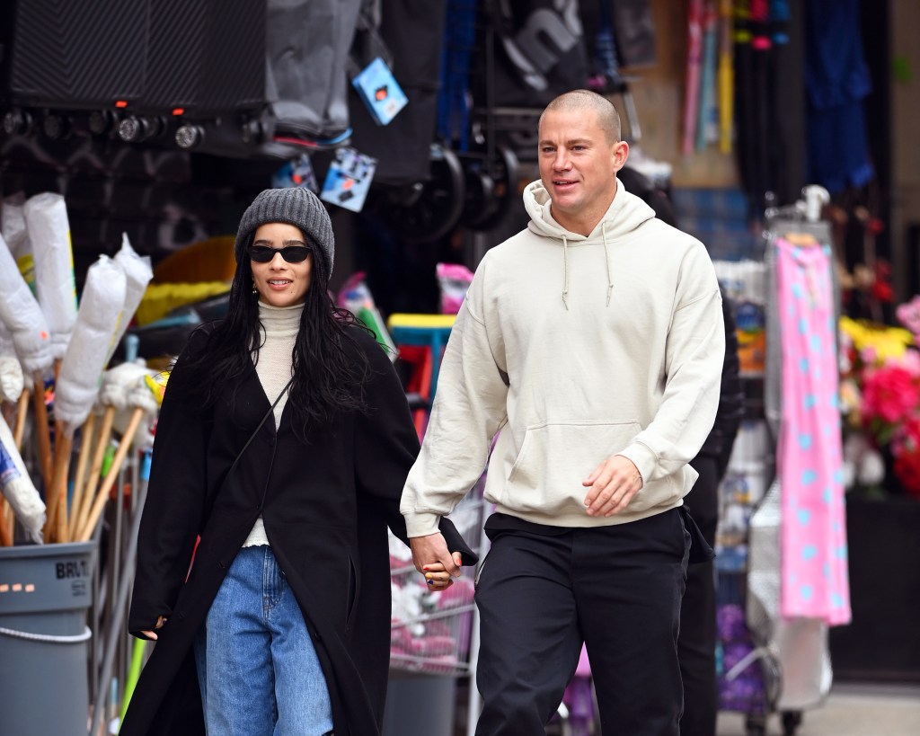 Zoë Kravitz and Channing Tatum holding hands while out in New York City