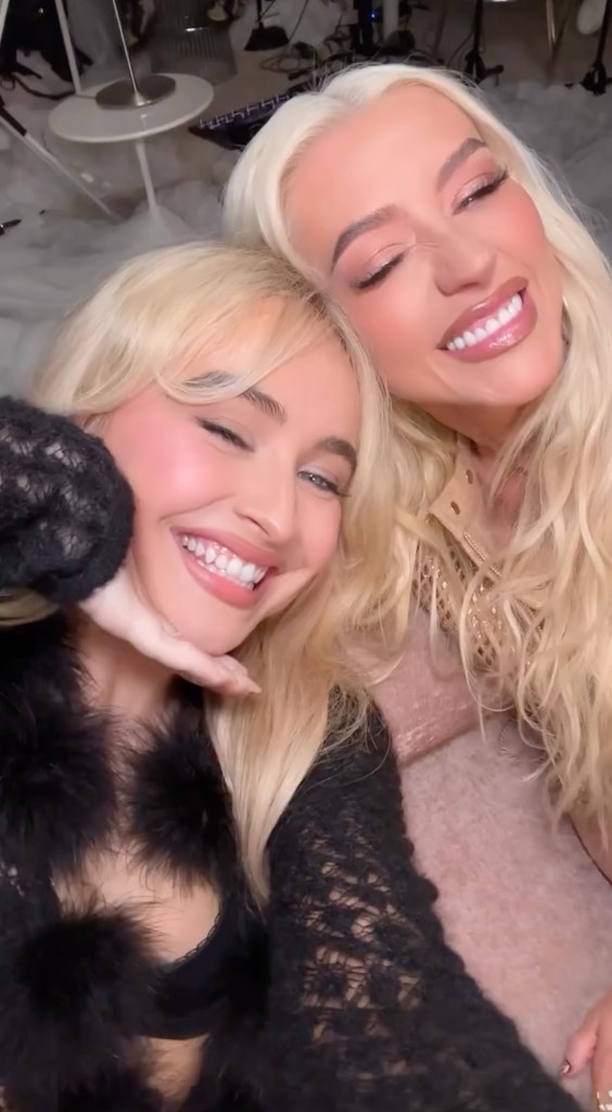 Sabrina Carpenter and Christina Aguilera