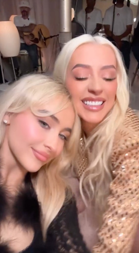 Sabrina Carpenter and Christina Aguilera