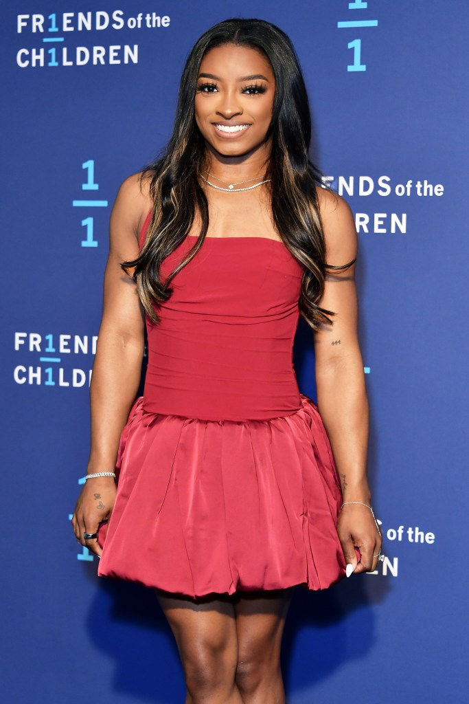 Simone Biles on the red carpet