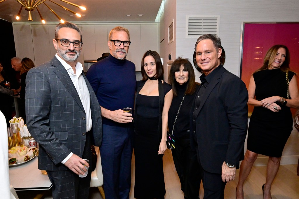 Steve Horowitz, Kevin Costner, Christian Rain, Allison Diamond and Jason Binn