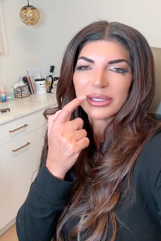 Teresa Giudice getting her lip filler dissolved