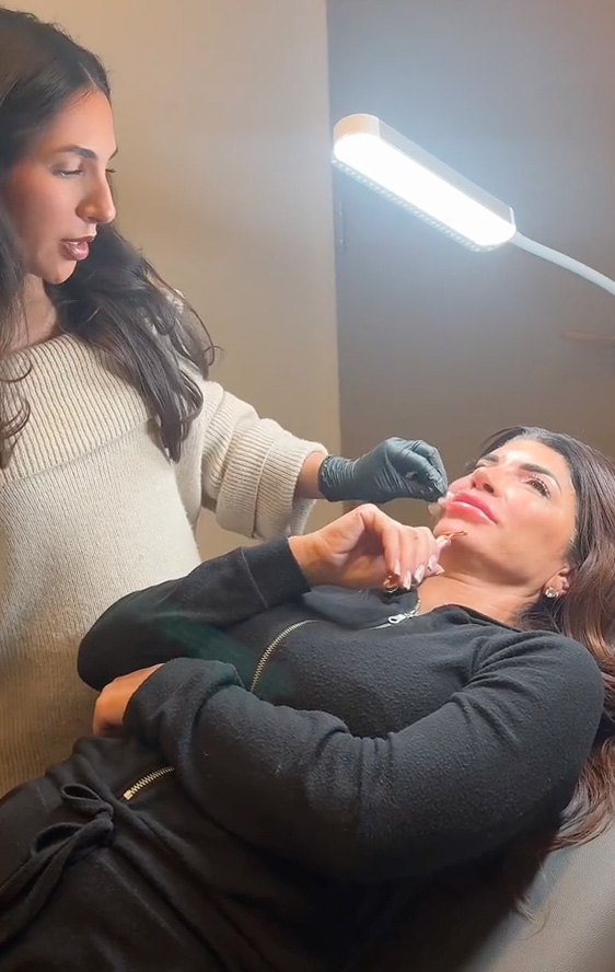 Teresa Giudice getting her lip filler dissolved