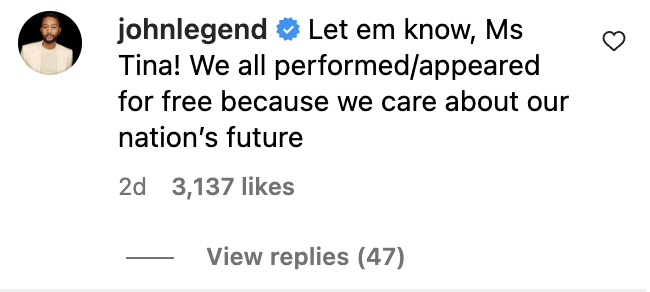 John Legend reacts