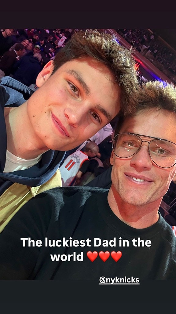 Tom Brady poses in a selfie with son Jack.