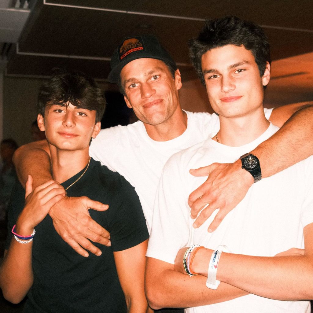 Tom Brady with his sons