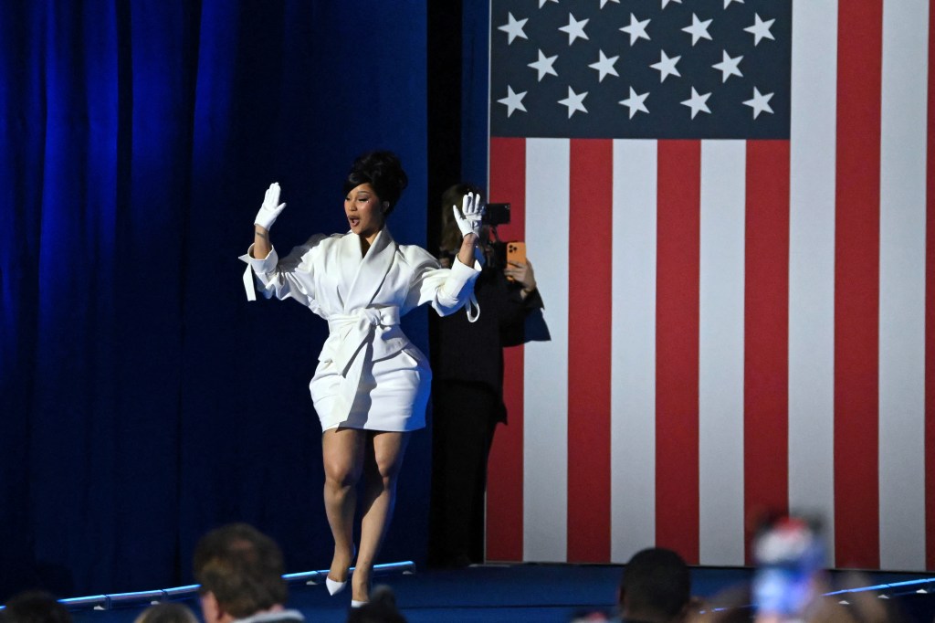 Cardi B at Kamala Harris' Wisconsin rally