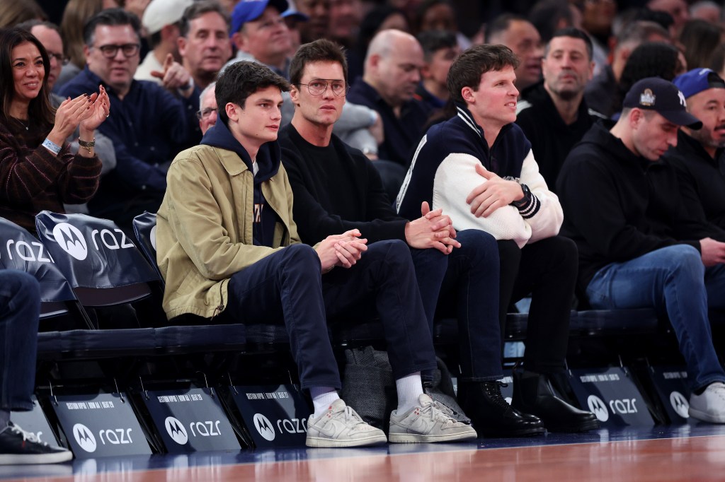 Former NFL quarterback Tom Brady attends the game between the New York Knicks and the Brooklyn Nets at Madison Square Garden on Nov. 15, 2024 in New York City.