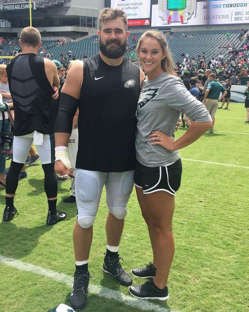 Kylie Kelce and Jason Kelce