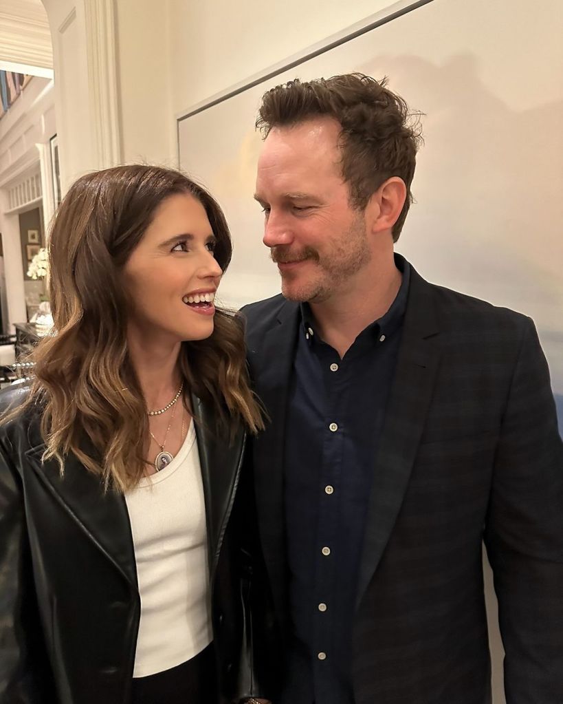 Katherine Schwarzenegger and Chris Pratt smile in Instagram photo