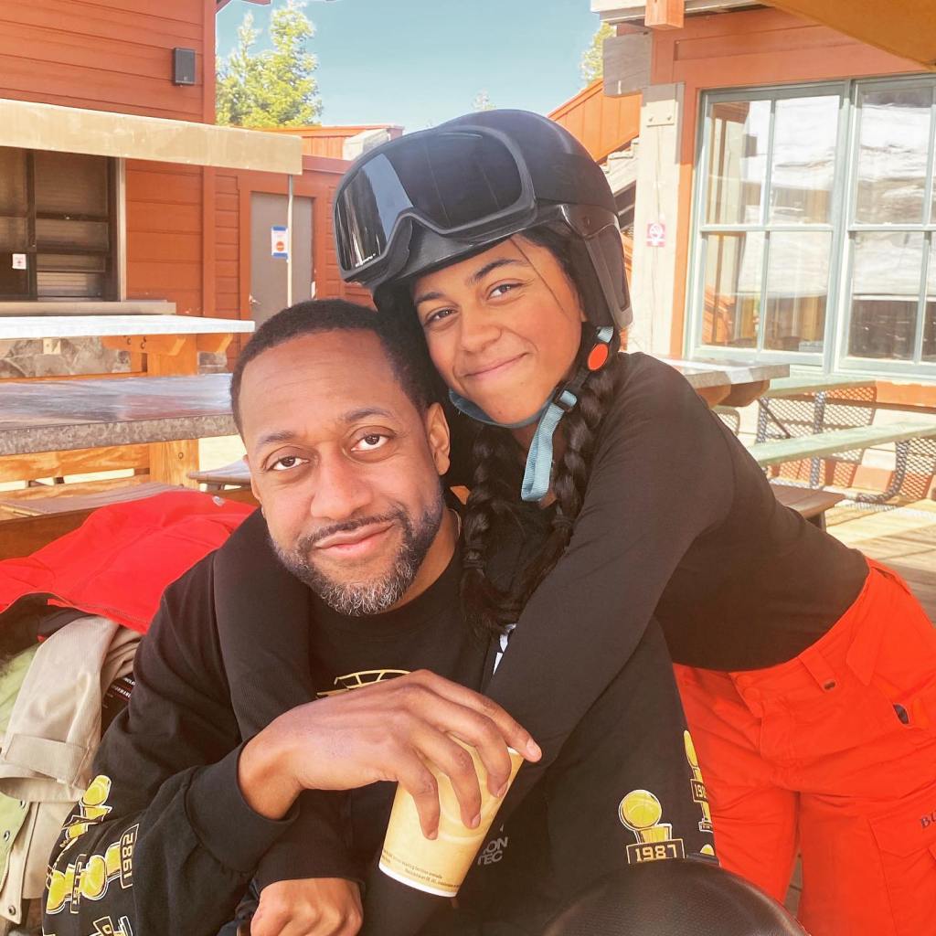 Jaleel White with his daughter on Instagram.