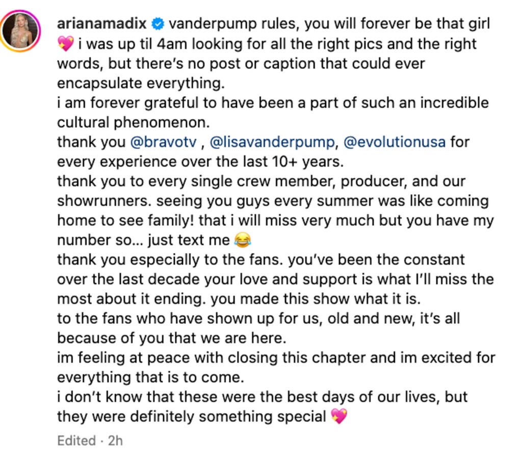 Ariana Madix Instagram