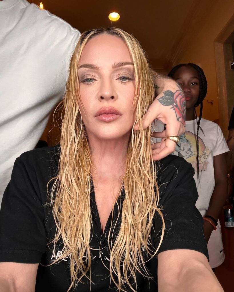 Madonna with wet hair