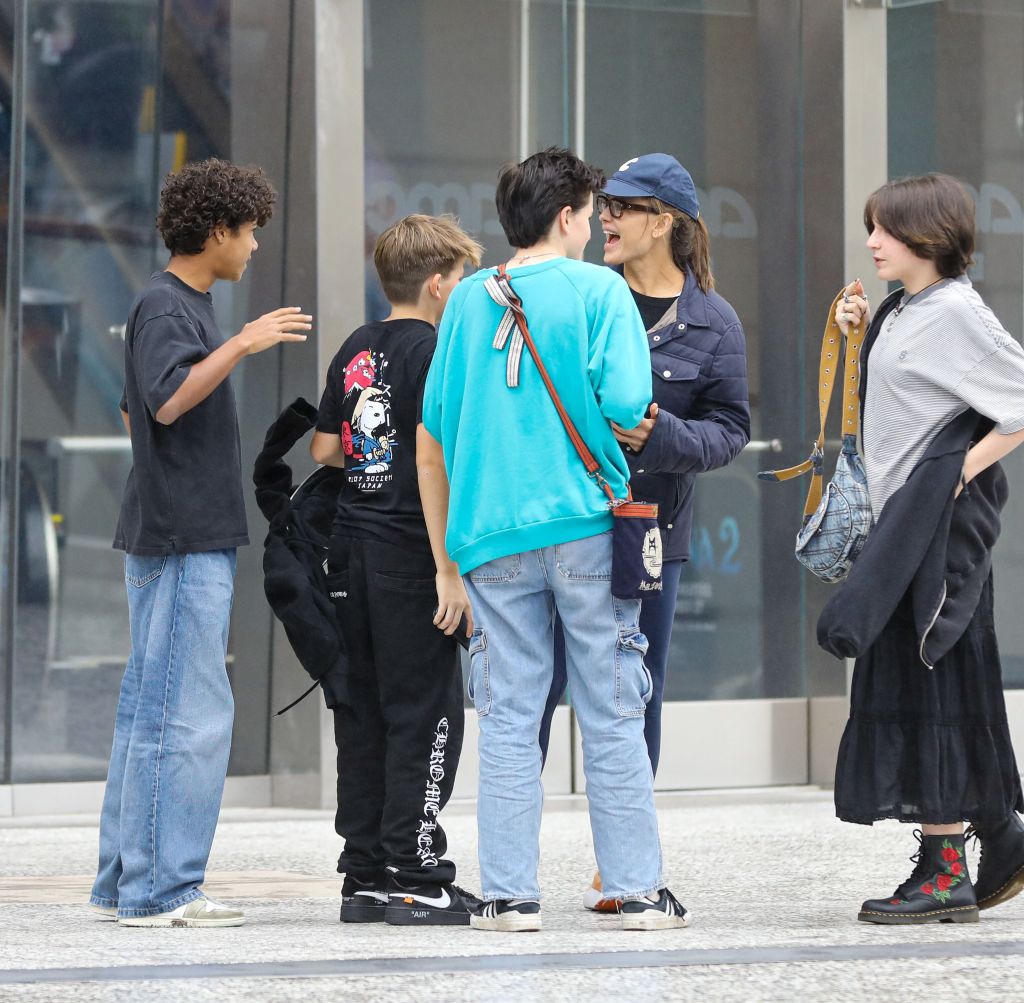 Jennifer Garner, Seraphina and Samuel on Tuesday