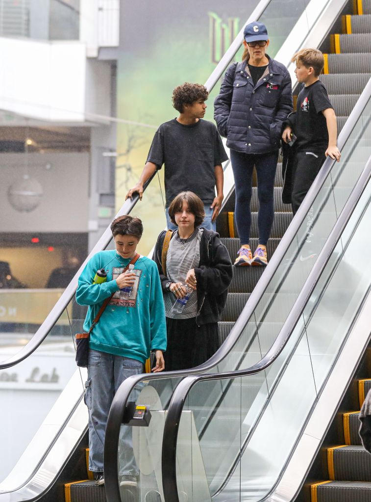 Jennifer Garner, Seraphina and Samuel on Tuesday