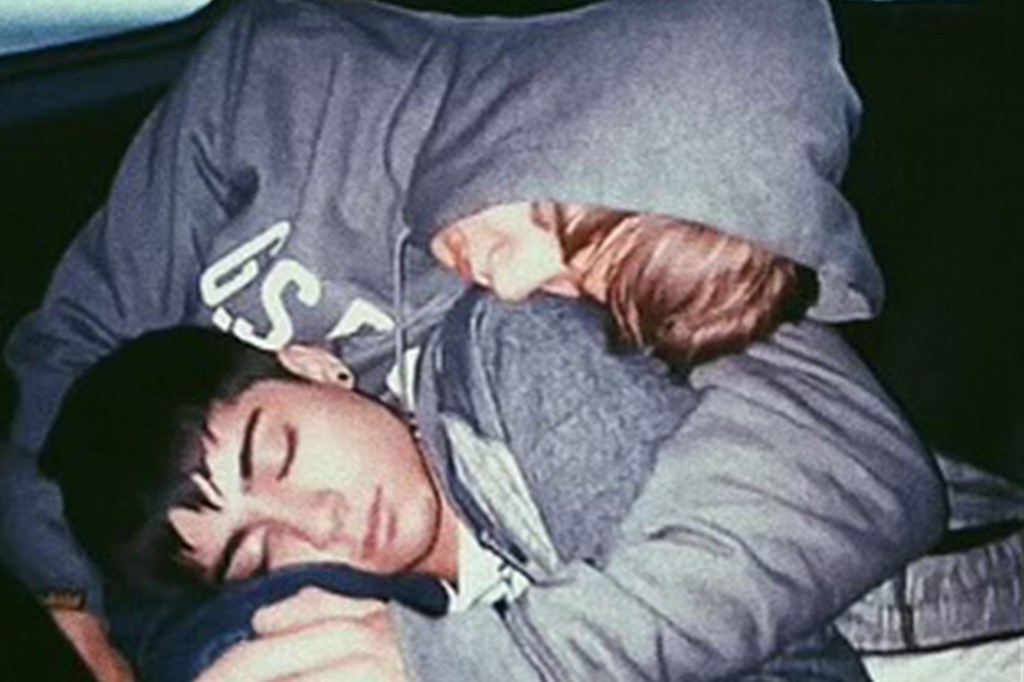 Zayn Malik and Liam Payne sleeping