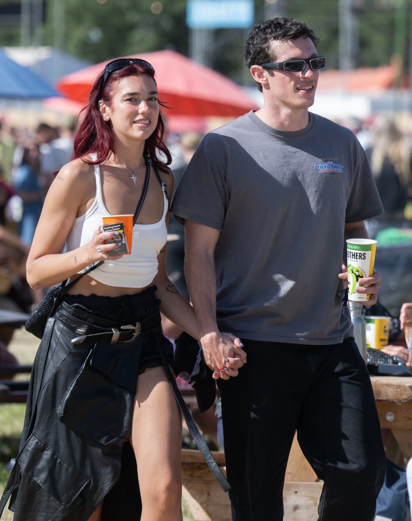 Dua Lipa and Callum Turner