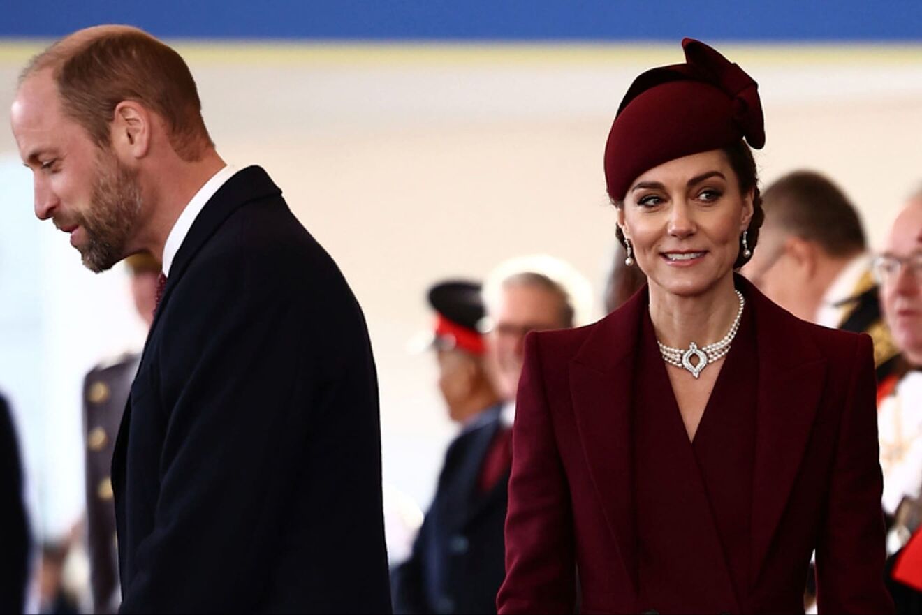 The Prince and Princess of Wales, Prince William and Kate Middleton.