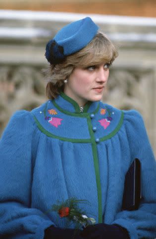 Tim Graham / Contributor / Getty Images Princess Diana on Dec. 25, 1981, her first Christmas after marrying into the royal family