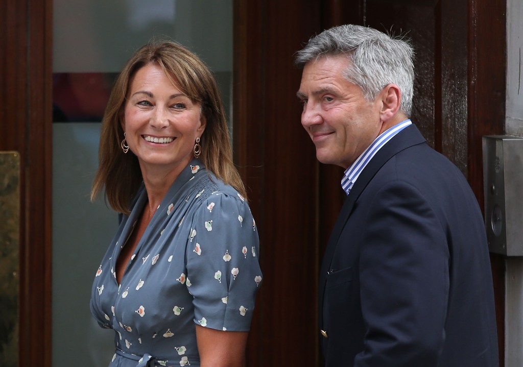 Carole and Michael Middleton in London in July 2013