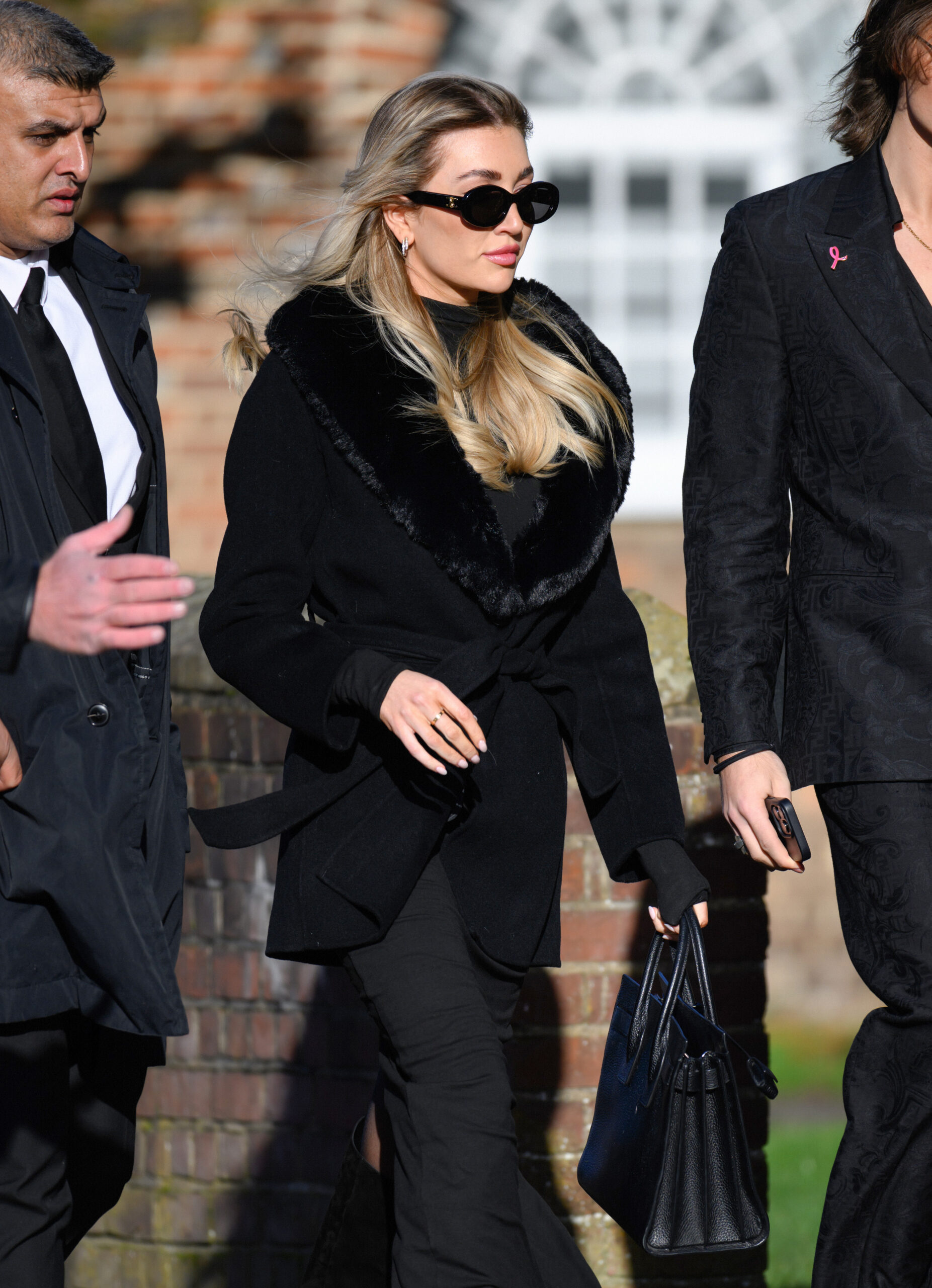 Kate Cassidey walking to Liam Payne's funeral