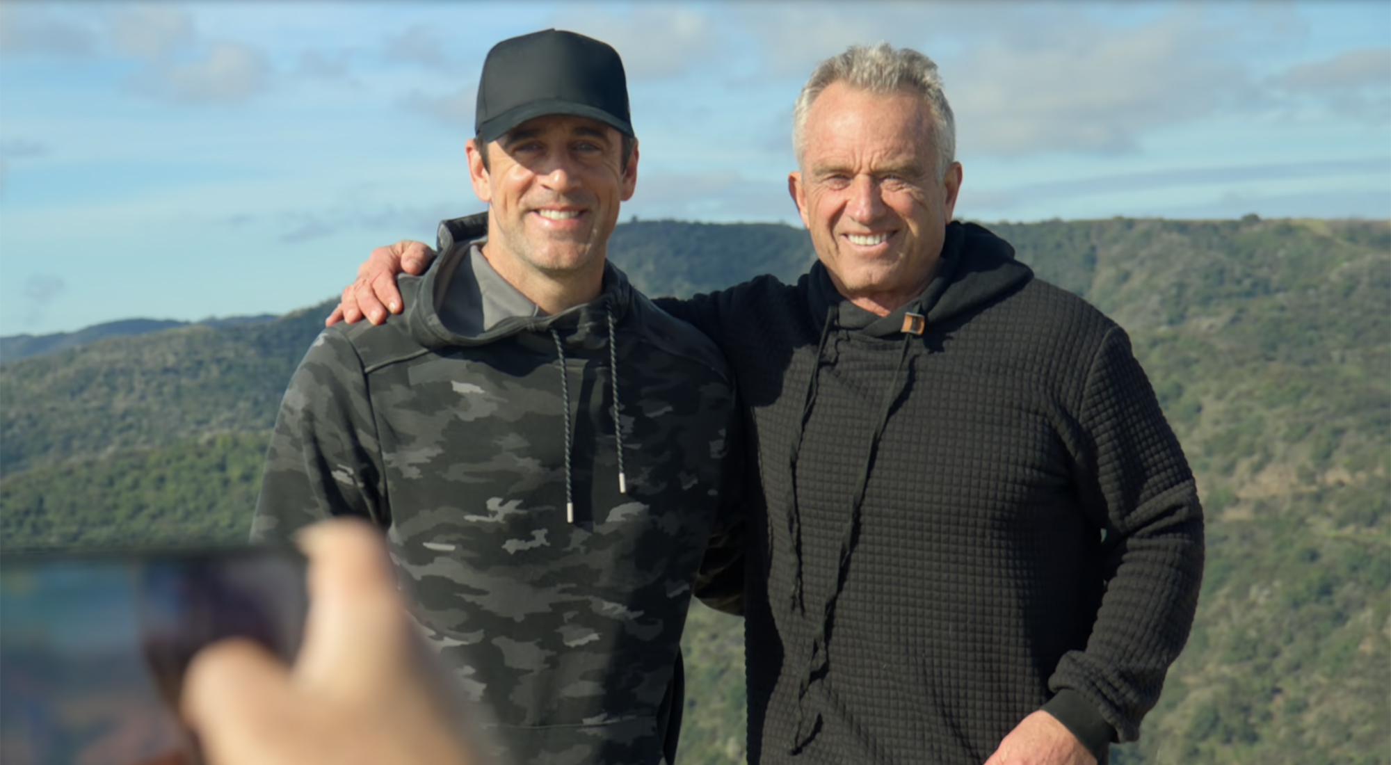 Aaron Rodgers and RFK Jr.