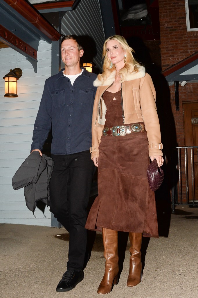 Ivanka Trump and Jared Kushner seen holding hands while leaving Matsuhisa.