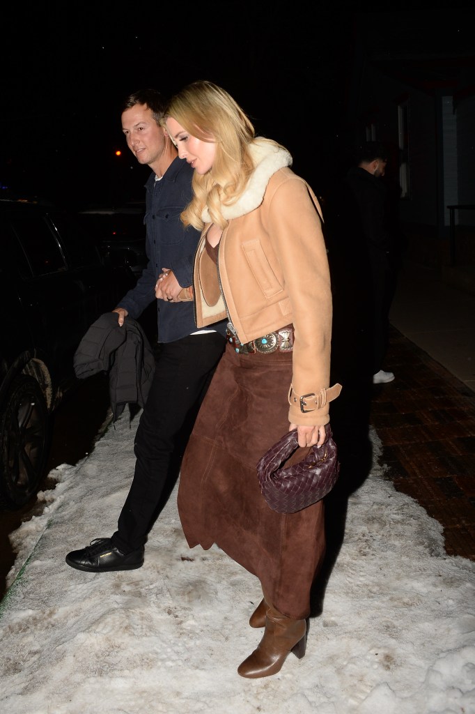 Ivanka Trump and Jared Kushner seen holding hands while leaving Matsuhisa.