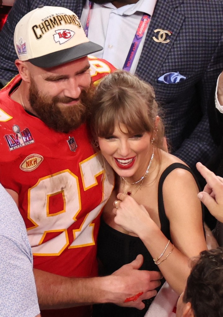 travis kelce taylor swift super bowl 2024