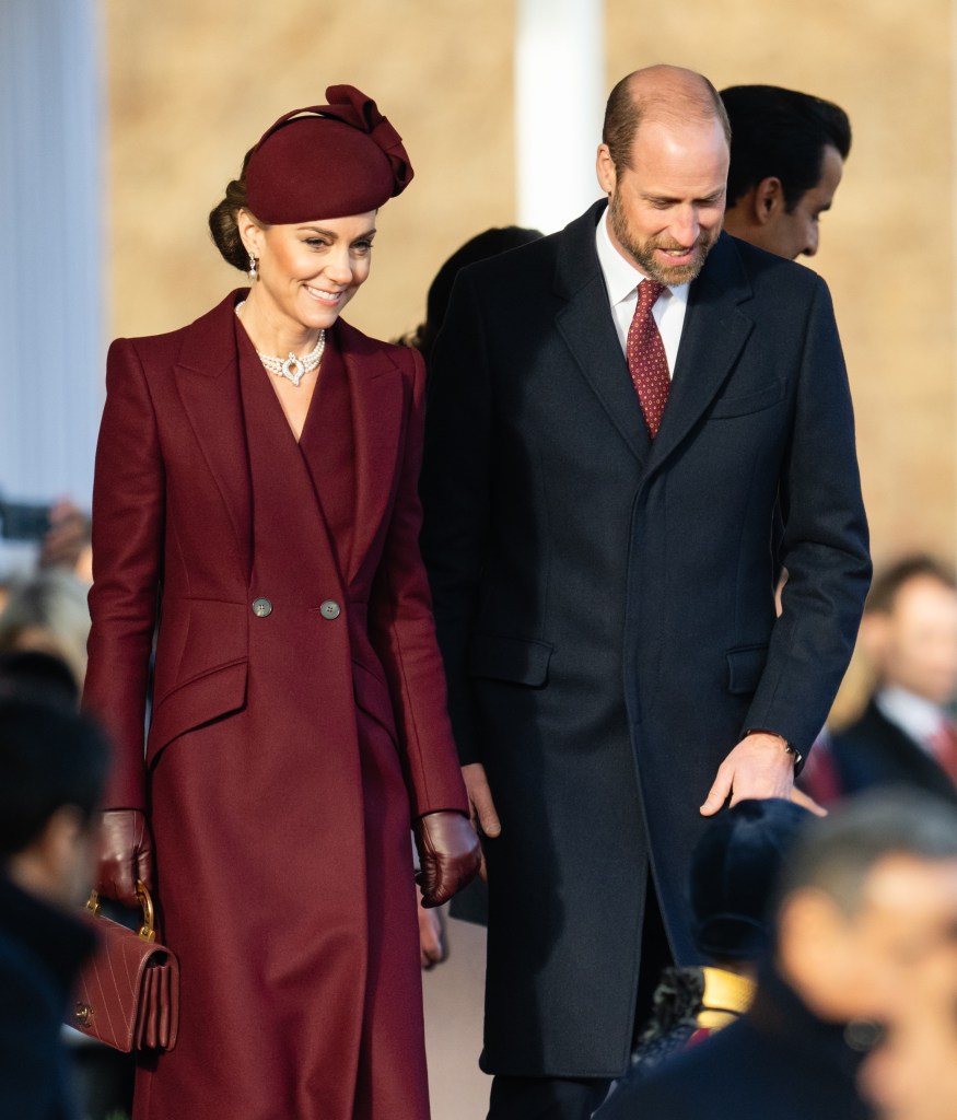 Kate Middleton burgundy outfit