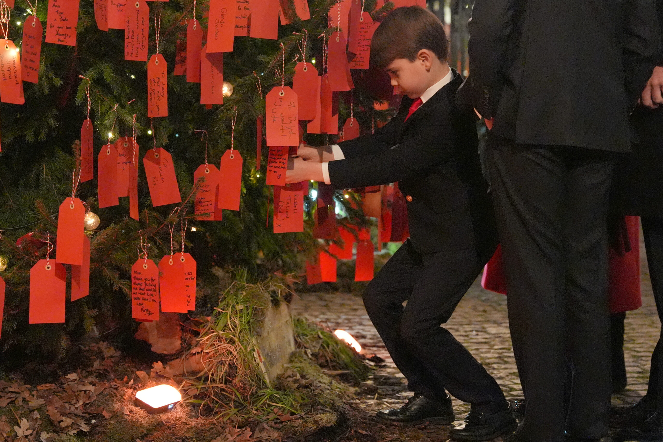 Prince Louis at the "Together at Christmas" carol service in December 2024