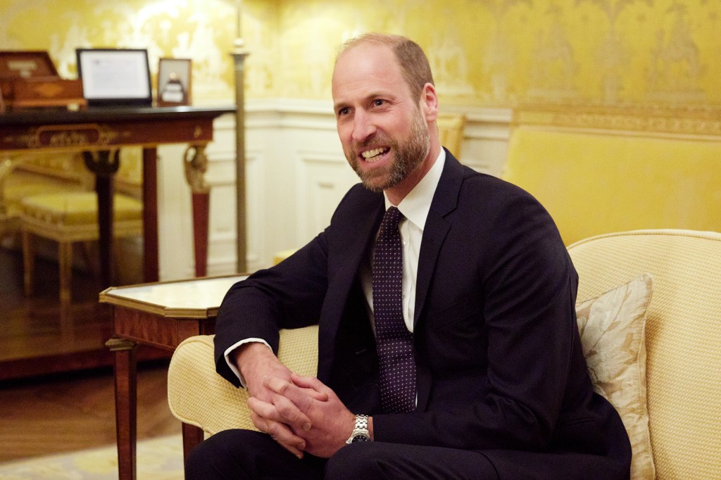 Prince William reacts during his meeting with  President-Elect Donald Trump on Dec. 7, 2024.