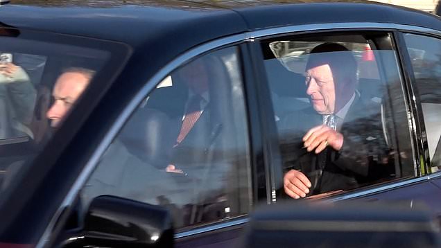 Royals arrive for pre-Christmas lunch, but not Prince William or Kate Middleton