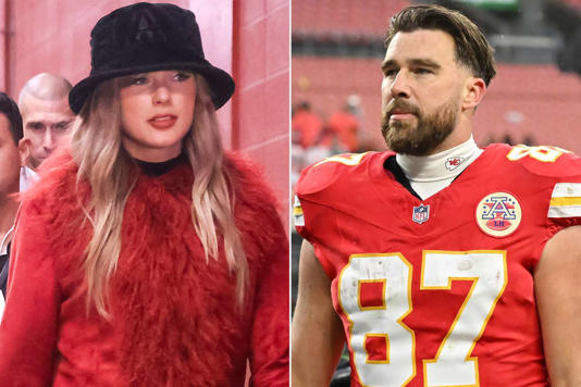 Scott Winters/Icon Sportswire via Getty; Nick Cammett/Getty Taylor Swift, Travis Kelce.