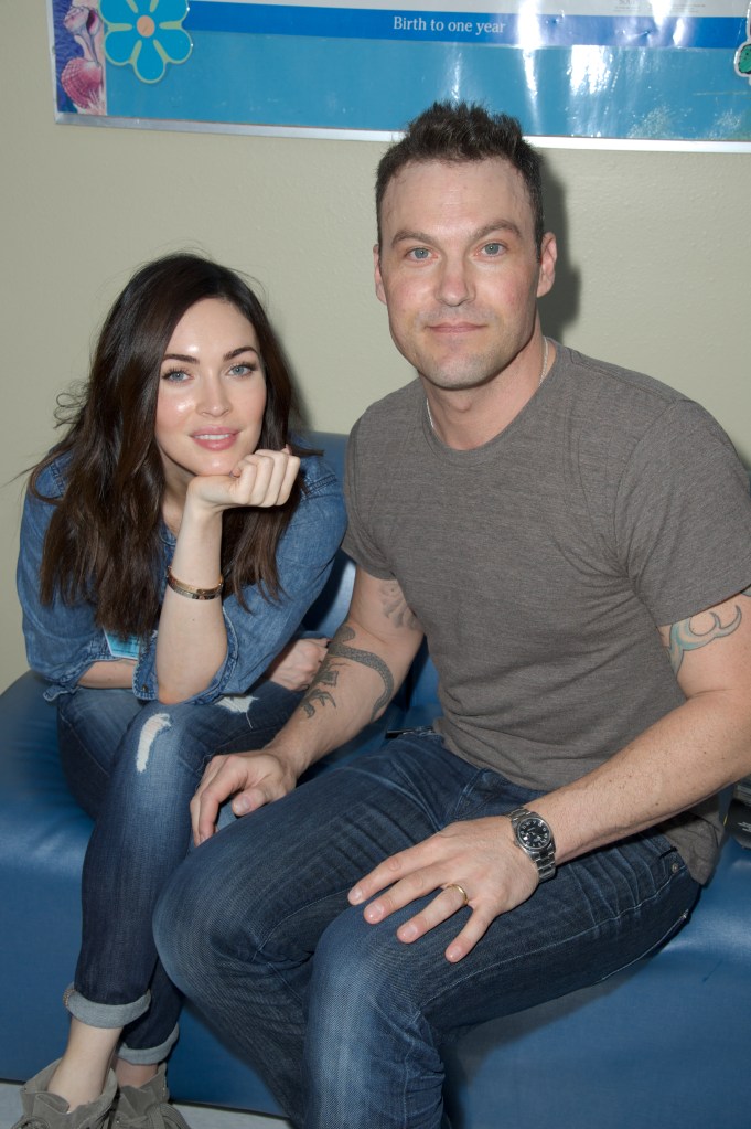 Brian Austin Green with his ex wife megan fox