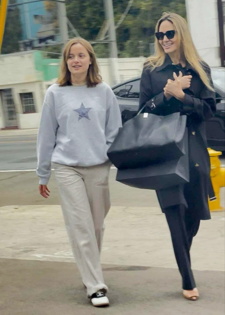 Angelina Jolie and Vivienne Jolie-Pitt