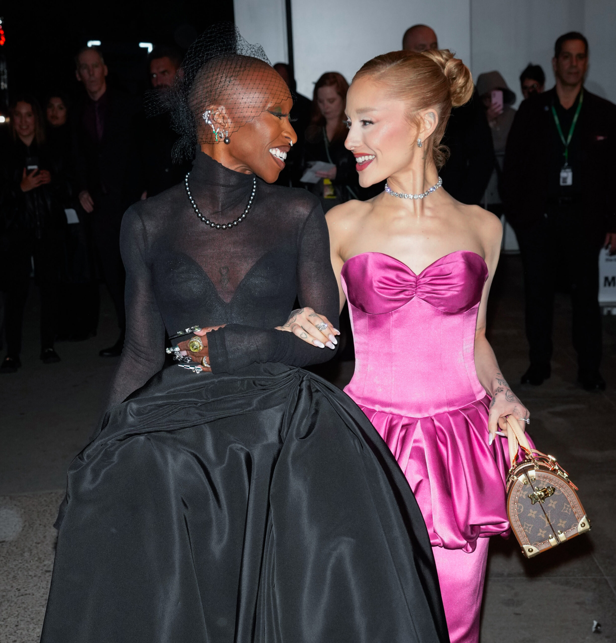 Cynthia Erivo and Ariana Grande at the "Wicked" premiere in NYC in November 2024