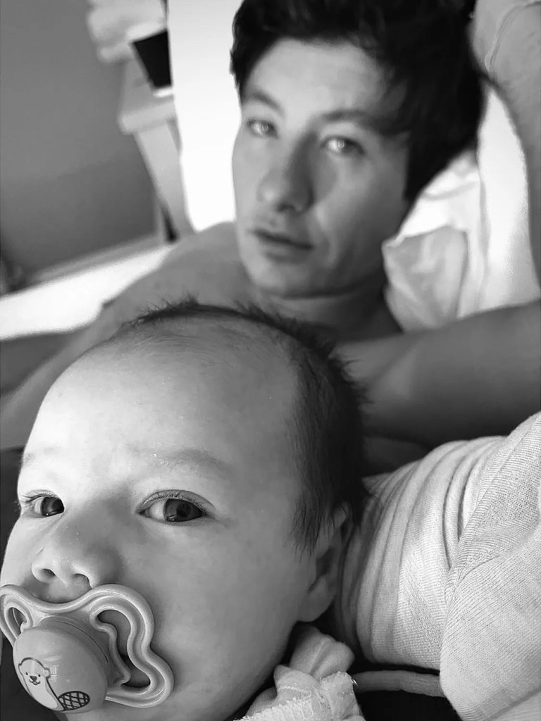 Barry Keoghan and his son, Brando.