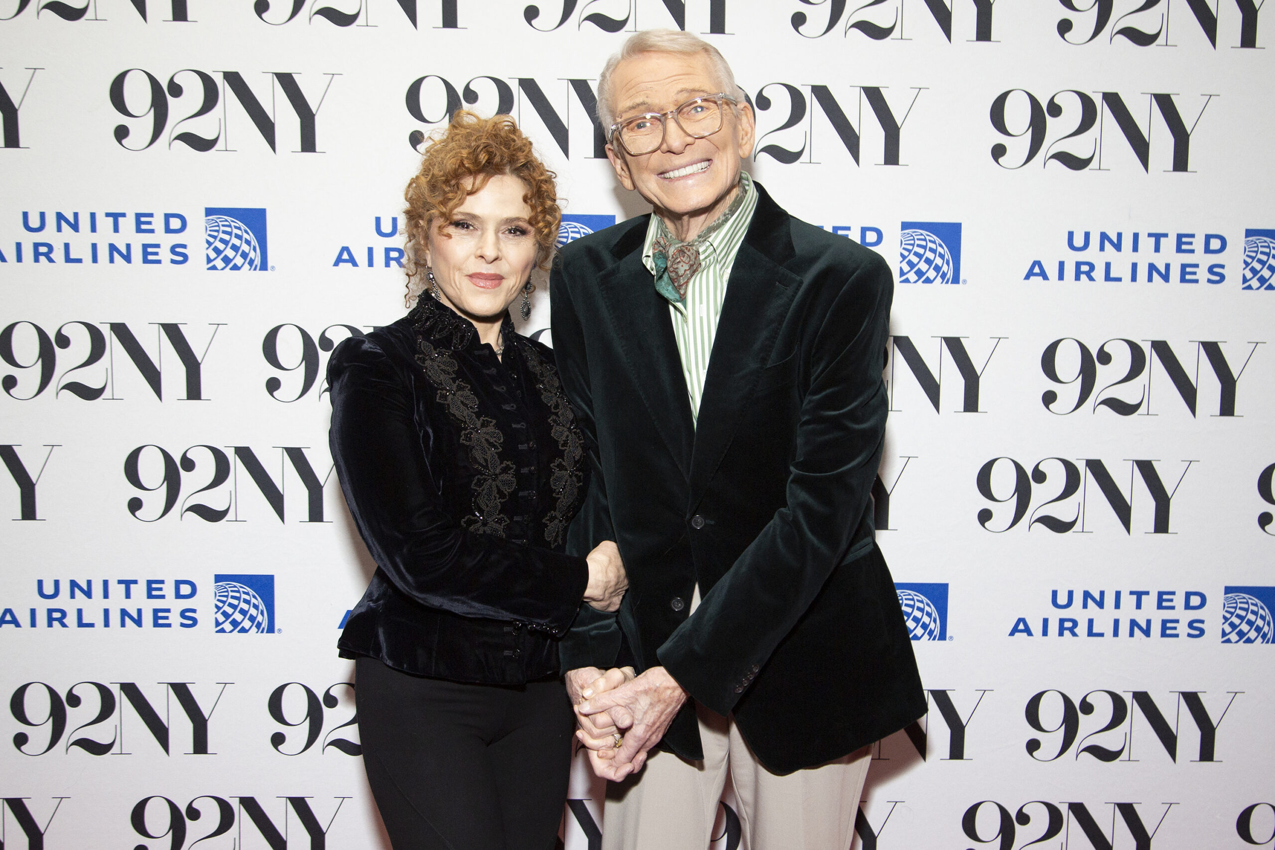 Bernadette Peters and Bob Mackie