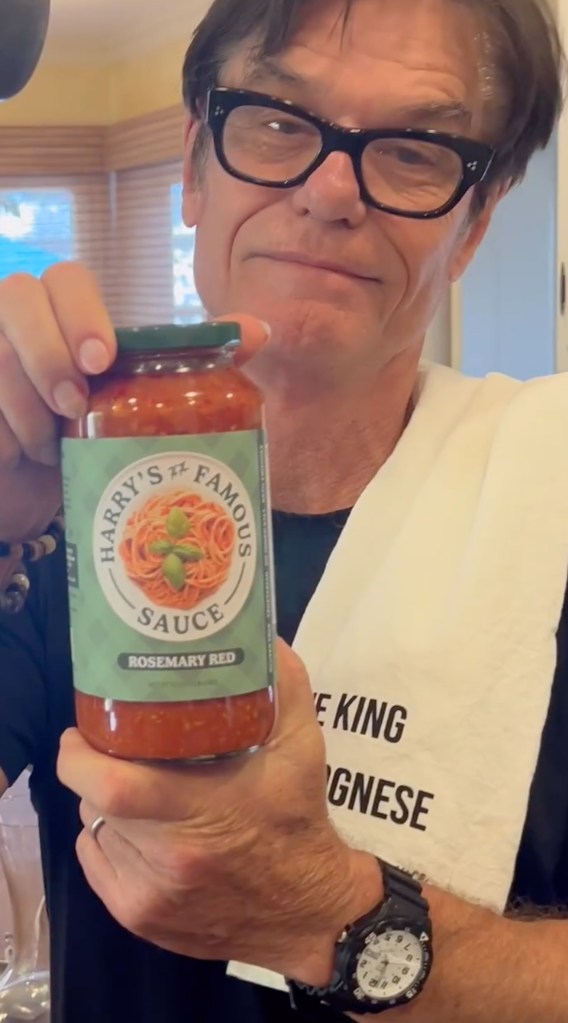 Harry Hamlin with his sauce