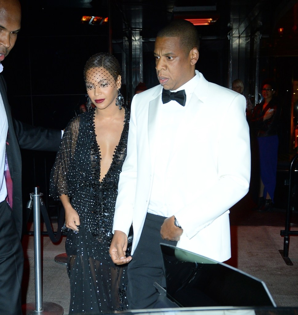 Beyonce, Jay-Z were seen leaving the Met Gala After Party at the Boom Boom Room in the Meatpacking district.