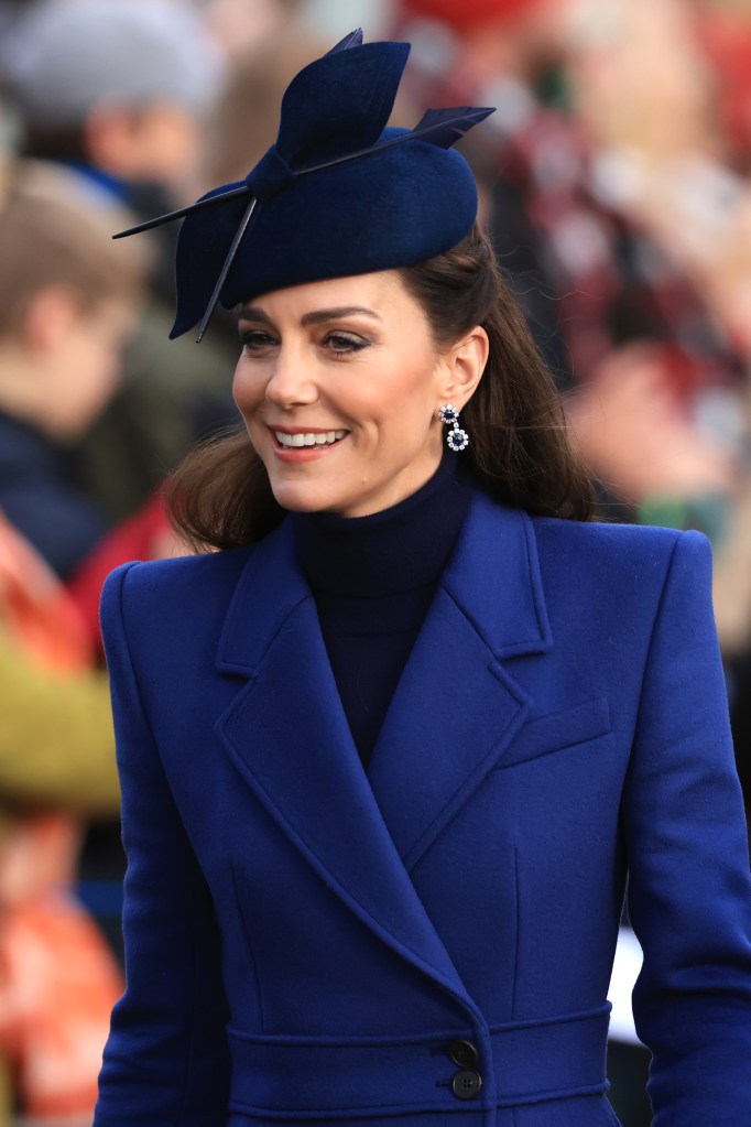 Kate Middleton at the Christmas Morning service at Sandringham Church on December 25, 2023.