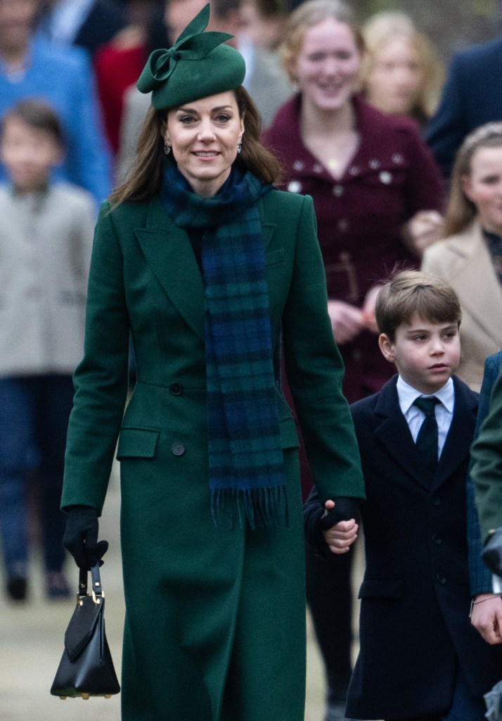 Kate Middleton attending Christmas Day church services on Dec. 25 with her family.