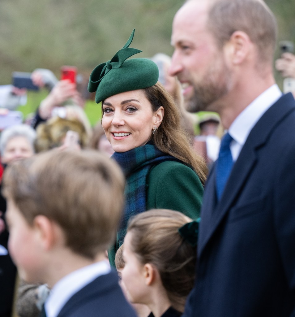 Prince William and Kate Middleton on Christmas