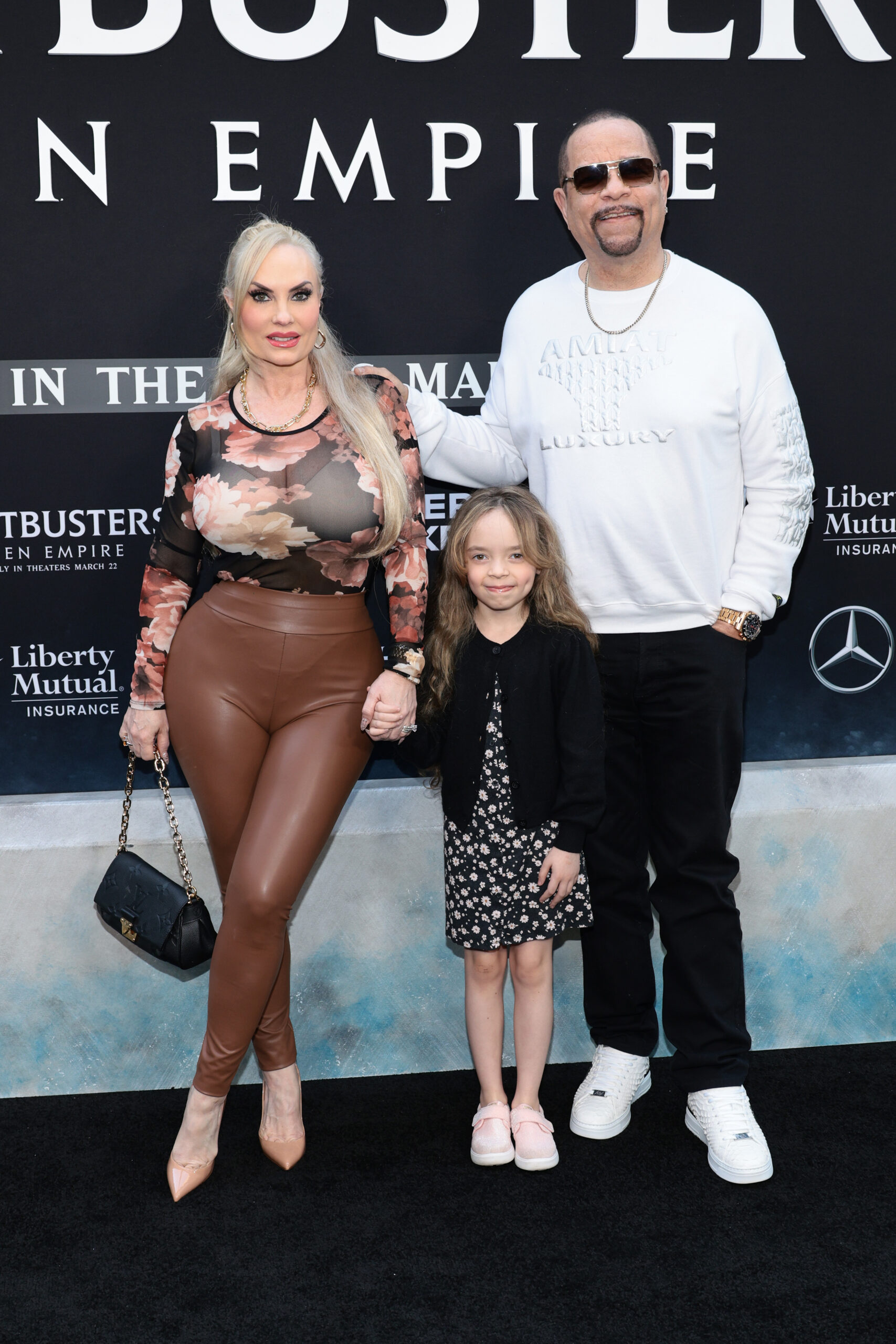 Coco Austin, Chanel Nicole and Ice-T posing together