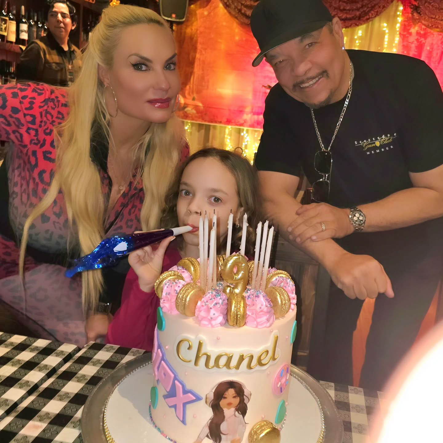 Coco Austin and Ice-T posing with Chanel