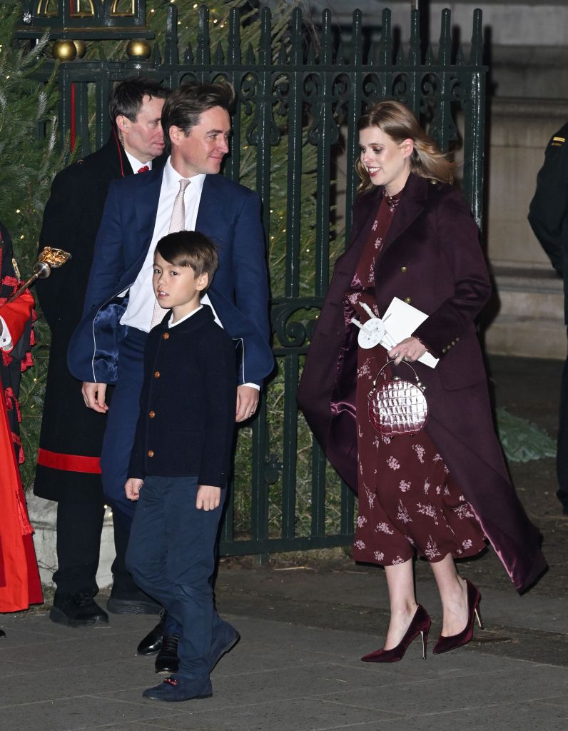 Edoardo Mapelli Mozzi, Christopher Woolf, and Princess Beatrice.