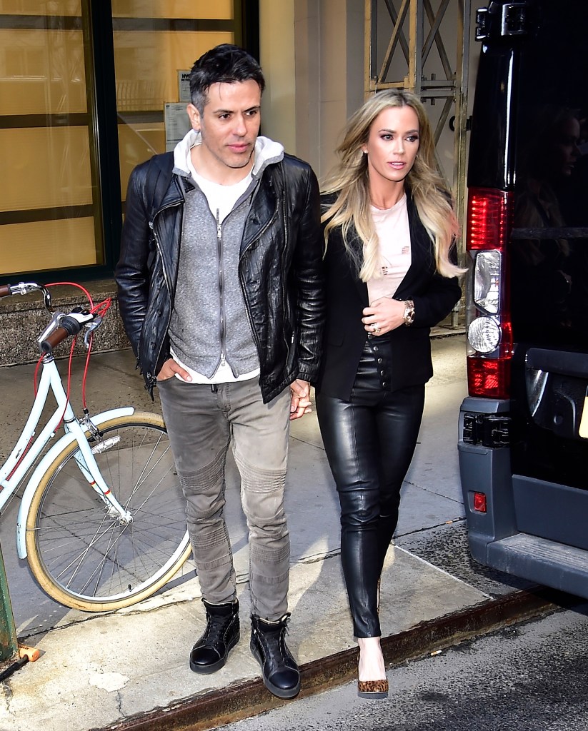 Edwin Arroyave and Teddi Mellencamp walking