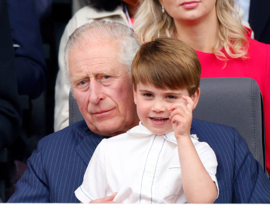 King Charles III and Prince Louis in London in June 2022