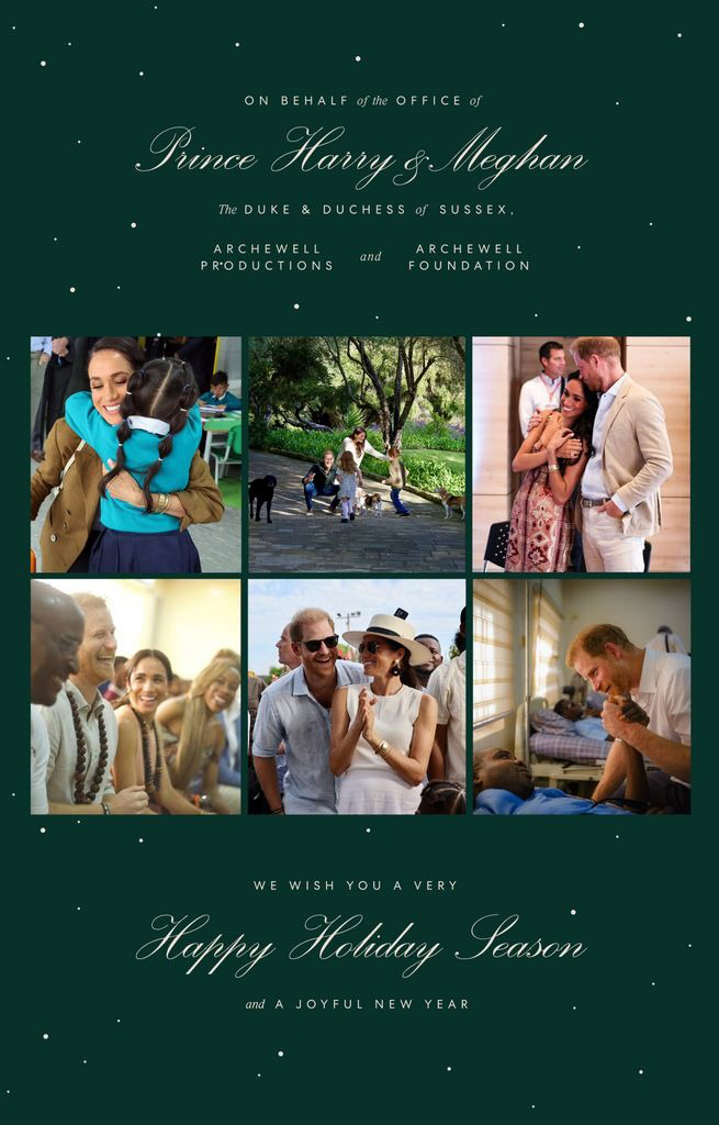 prince harry and meghan markle holiday card